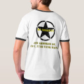Kobra-König, WWII M4 Sherman Behältermalerei T-Shirt (Schwarz voll)
