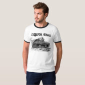 Kobra-König, WWII M4 Sherman Behältermalerei T-Shirt (Vorne ganz)