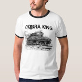 Kobra-König, WWII M4 Sherman Behältermalerei T-Shirt (Vorderseite)