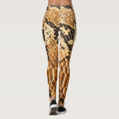 Kobra-Schlangen-Haut-coole Leggings (Rückseite)