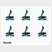 Kobra - Schnellschlag Runder Aufkleber (Blatt)