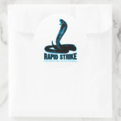 Kobra - Schnellschlag Runder Aufkleber (Tasche)