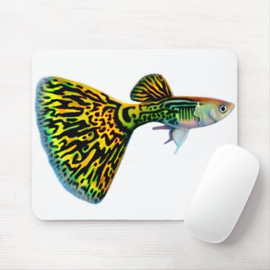Kobra Snakeskin männlicher Guppy Mousepad (Mit Mouse)