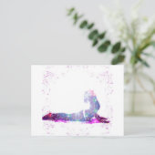 Kobra-Universum-Yoga-Pose-Reihe Postkarte (Stehend Vorderseite)