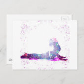 Kobra-Universum-Yoga-Pose-Reihe Postkarte (Vorne/Hinten)