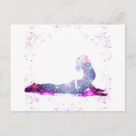 Kobra-Universum-Yoga-Pose-Reihe Postkarte