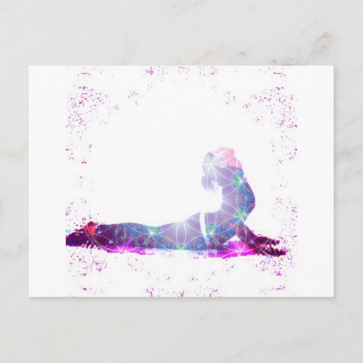 Kobra-Universum-Yoga-Pose-Reihe Postkarte (Vorderseite)