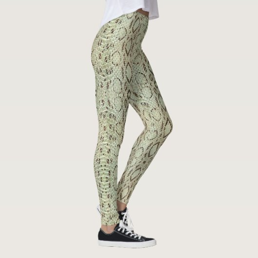 Kobra-Viper-Pythonschlange Snakeskin Leggings (Rechts)