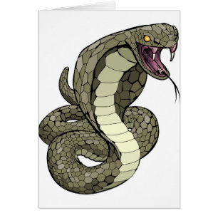 Kobraschlange ungefähr zum zu schlagen