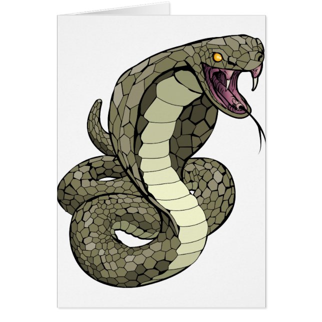 Kobraschlange ungefähr zum zu schlagen (Vorne)