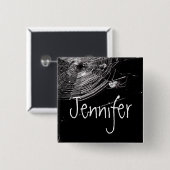 Kobrenne und weiße Spinnen Button (Vorne & Hinten)