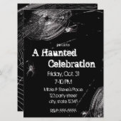 Kobrenne und Weiße Spinnen Halloween-Party Einladung (Vorne/Hinten)