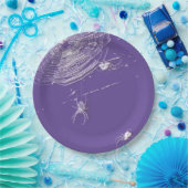 Kobrenne und weiße Spinnen Pappteller (Party)