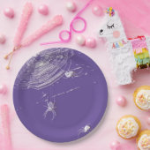 Kobrenne und weiße Spinnen Pappteller (Party)