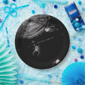 Kobrenne und weiße Spinnen Pappteller (Party)