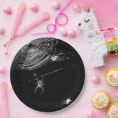 Kobrenne und weiße Spinnen Pappteller (Party)