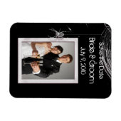 Kobrenne und Weiße Spinnen Save the Date Magnet (Horizontal)