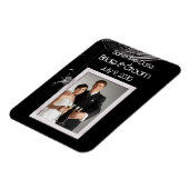 Kobrenne und Weiße Spinnen Save the Date Magnet (Linke Seite)