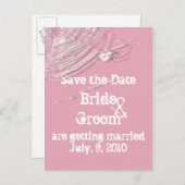 Kobrenne und Weiße Spinnen Save the Date Postkarte (Vorne/Hinten)