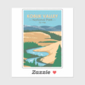 Kobuk Tal Nationalpark Alaska Vintag Aufkleber (Blatt)