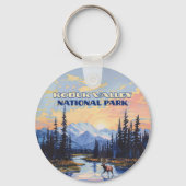 Kobuk Valley Nationalpark Alaska Karibik Vintag Schlüsselanhänger (Rückseite)