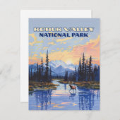 Kobuk Valley Nationalpark Alaska Karibikkarte (Vorne/Hinten)