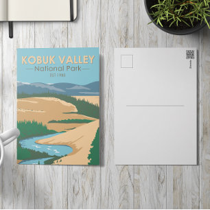 Kobuk Valley Nationalpark Alaska Vintage Postkarte