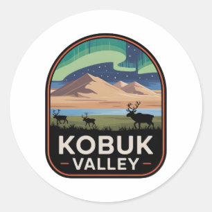 Kobuk-Valley-Nationalpark Vintage-Abzeichen Runder Aufkleber
