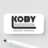 Koby Name Tag Namensschild (Beispiel)