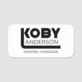 Koby Name Tag Namensschild (Vorderseite)