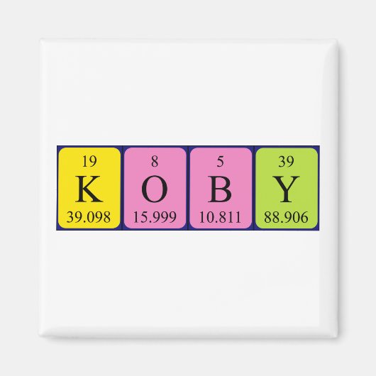 Koby Periodenmagnet Magnet (Vorne)