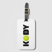 Koby Tennis Gepäckanhänger (Vorderseite Vertikal)