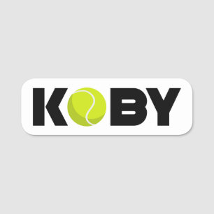 Koby Tennis Name Tag Namensschild