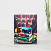 Koch Abschluss Kuchen Karte (Vorderseite)