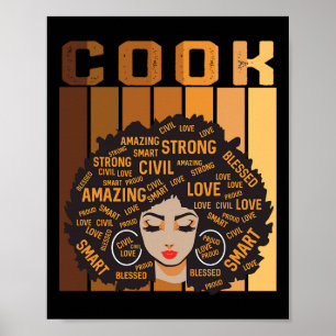 Koch Afro Afroamerikanerin Frauen Schwarze Geschic Poster