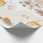 Koch am Arbeitsplatz Geschenkpapier (Ecke)