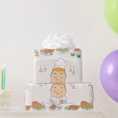 Koch am Arbeitsplatz Geschenkpapier