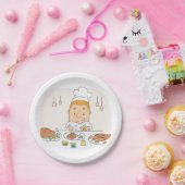 Koch am Arbeitsplatz Pappteller (Party)