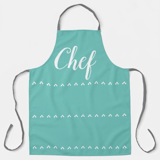 Koch aqua schürze (Vorderseite)