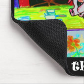Koch auf dem Schwein-Bauernhof Mousepad (Ecke)