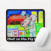 Koch auf dem Schwein-Bauernhof Mousepad (Mit Mouse)
