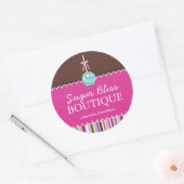 Koch-Aufkleber für dekorative Konditorei Runder Aufkleber (Umschlag)