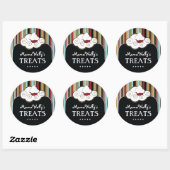 Koch-Aufkleber für dekorative Konditorei Runder Aufkleber (Blatt)