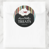 Koch-Aufkleber für dekorative Konditorei Runder Aufkleber (Tasche)