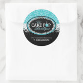 Koch-Aufkleber für dekorative Konditorei Runder Aufkleber (Tasche)