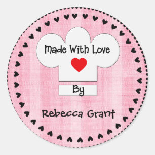 Koch aus Liebe-Aufkleber Runder Aufkleber