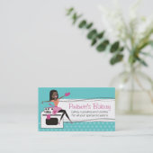 Koch-Bäckerei in schwarzer Farbe Visitenkarte (Stehend Vorderseite)