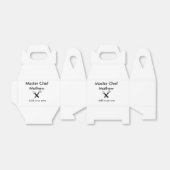 Koch-Bäckerei-Meister Koch hinzufügen Textname Cut Geschenkschachtel (Ungefaltet)