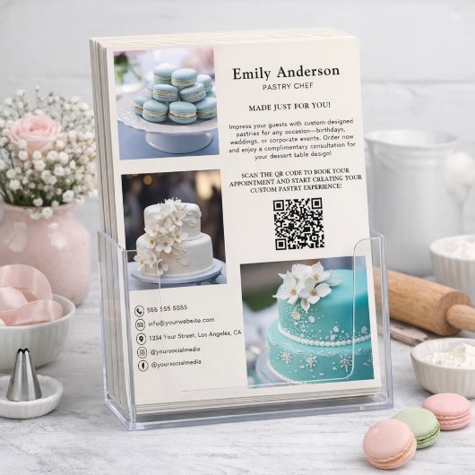 Koch Bäckerei Services Foto QR Code Flyer