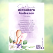 Koch Backhilfsmittel Lila QR-Code Fensteraufkleber (Blatt 3)